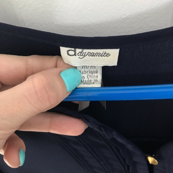 Dark blue dynamite shirt ALL TOPS 3/20$! - Picture 3 of 3